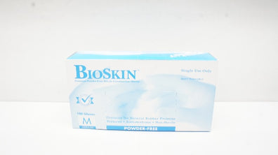 BioSkin F2010MLC Premium Powder-Free Nitrile Examination Gloves, M - Box of 100
